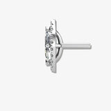 MARQUISE DIAMOND AND HALO STUD EARRINGS HEERA DIAMONDS