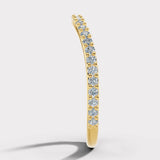 "Malin" Subtly Shaped Dainty 0.35ct Diamond Eternity Band ET26