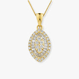Marquise Cluster Pendant