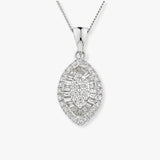 Marquise Cluster Pendant