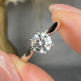 "Marvelle" 0.62 Carat Round Cut Natural Diamond Solitaire Engagement Ring MDC1122