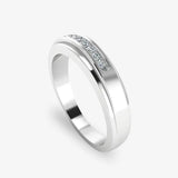 Men's Diamond Band 0.1ct Wedding Ring GR19964 HEERA DIAMONDS