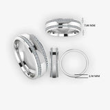 Men's Diamond Wedding Ring DW25 Heera Diamonds
