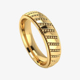 Men's Pattern Band Wedding Ring  WP44 HEERA DIAMONDS