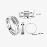 Men's Pattern Band Wedding Ring WP50 HEERA DIAMONDS