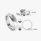 Men's Pattern Band Wedding Ring  WP58 HEERA DIAMONDS