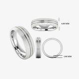 Men's Pattern Band Wedding Ring WP66 HEERA DIAMONDS