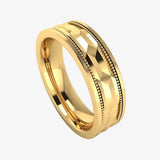 Men's Pattern Band Wedding Ring WP70 HEERA DIAMONDS