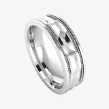 Men's Pattern Band Wedding Ring WP70 HEERA DIAMONDS