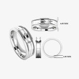 Men's Pattern Band Wedding Ring WP70 HEERA DIAMONDS