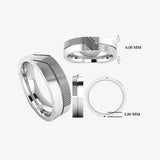 Men's Pattern Band Wedding Ring WP73 HEERA DIAMONDS