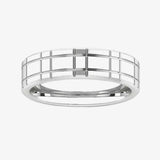 Men's Pattern Band Wedding Ring  WP75 HEERA DIAMONDS