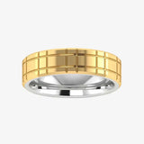 Men's Pattern Band Wedding Ring  WP75 HEERA DIAMONDS