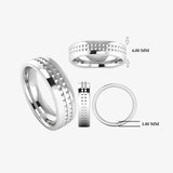 Men's Pattern Band Wedding Ring WP76 HEERA DIAMONDS