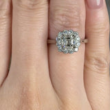 "Morvyn" 0.8 Carat Asscher Cut Natural Diamond Engagement Ring HR1934 HEERA DIAMONDS