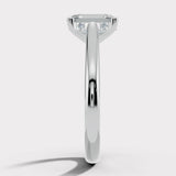 "Nina" 1 Carat Emerald Cut Diamond Hidden Under Halo Engagement Ring UHEC01