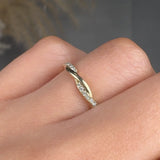 "Noemi" Twist Micro Set 0.10ct Diamond Eternity Ring ET68