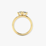 "Norvane" 2.76 Carat Pear & Emerald Cut Lab Grown Diamond Engagement Ring HLR451