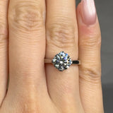 "Nyrelle" 1.5 Carat Round Cut Natural Solitaire Diamond Engagement Ring HLR560