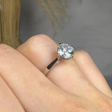 "Nyrelle" 1.5 Carat Round Cut Natural Solitaire Diamond Engagement Ring HLR560