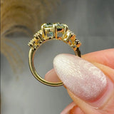 "Nyvra" Fancy Vivid Green 2.5 Carat Round Cut Lab Grown Diamond Engagement Ring HLR631 HEERA DIAMONDS