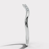 "Olivia" Micro Set Subtle Wave Shaped 0.20ct Diamond Eternity Ring ET52
