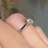 "Oraya" 0.54 Carat Round Cut Solitaire Natural Diamond Engagement Ring HM518 HEERA DIAMONDS
