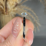"Oraya" 0.54 Carat Round Cut Solitaire Natural Diamond Engagement Ring HM518 HEERA DIAMONDS