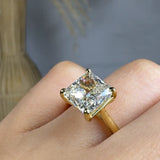 "Orin" 3.4 Carat Princess Cut Solitaire Lab Grown Diamond Engagement Ring HM1726 HEERA DIAMONDS