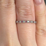 "Orl" Ruby 0.2 Carat Natural Diamond Half Eternity Ring HR1418 HEERA DIAMONDS