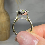 "Ormelle" 3 Carat Round Cut Solitaire Lab Grown Diamond Engagement Ring HLR483 HEERA DIAMONDS