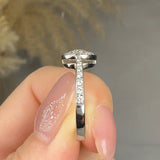 "Orvynne" 0.8 Carat Round Cut Diamond Shoulder Engagement Ring RAM720R HEERA DIAMONDS