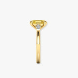 "Paloma" 2 Carat Emerald Cut Diamond Trilogy Engagement Ring HLM767