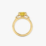 "Paloma" 2 Carat Emerald Cut Diamond Trilogy Engagement Ring HLM767