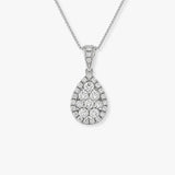 Pear Shape Cluster Pendant with Open Loop