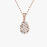 Pear Shape Diamond Cluster Pendant