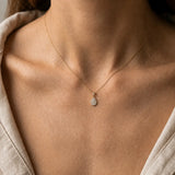 Pear Shape Diamond Cluster Pendant