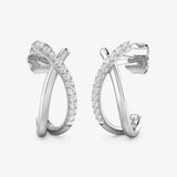 ROUND CUT 0.11 CARAT DIAMOND FANCY EARRING LM JEWELLERY