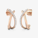 ROUND CUT 0.11 CARAT DIAMOND FANCY EARRING