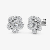 ROUND CUT 0.75 CARAT DIAMOND FANCY EARRINGS
