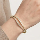 ROUND CUT 4.76 CARAT DIAMOND FANCY BANGLE