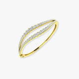 ROUND CUT 4.76 CARAT DIAMOND FANCY BANGLE