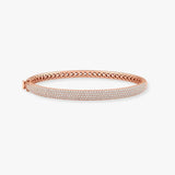 ROUND CUT DIAMOND 3.5 CARAT PAVE BANGLE