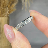 "Ravelle" 0.73 Carat Round Cut Natural Diamond Half Eternity Ring MDR4040