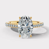 "Raya" Oval Diamond Scallop Set Diamond Band DSOC02 HEERA DIAMONDS