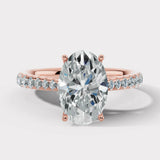 "Raya" Oval Diamond Scallop Set Diamond Band DSOC02 HEERA DIAMONDS