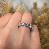 "Resie" Claw Set 0.50ct Diamond Round Shaped  Eternity Ring HEERA DIAMONDS