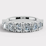 "Resie" Claw Set 2.5ct Diamond Round Shaped  Eternity Ring