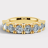 "Resie" Claw Set 2.5ct Diamond Round Shaped  Eternity Ring