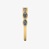"Rhea" Marquise Row 0.60ct Diamond Half Eternity Ring ET6